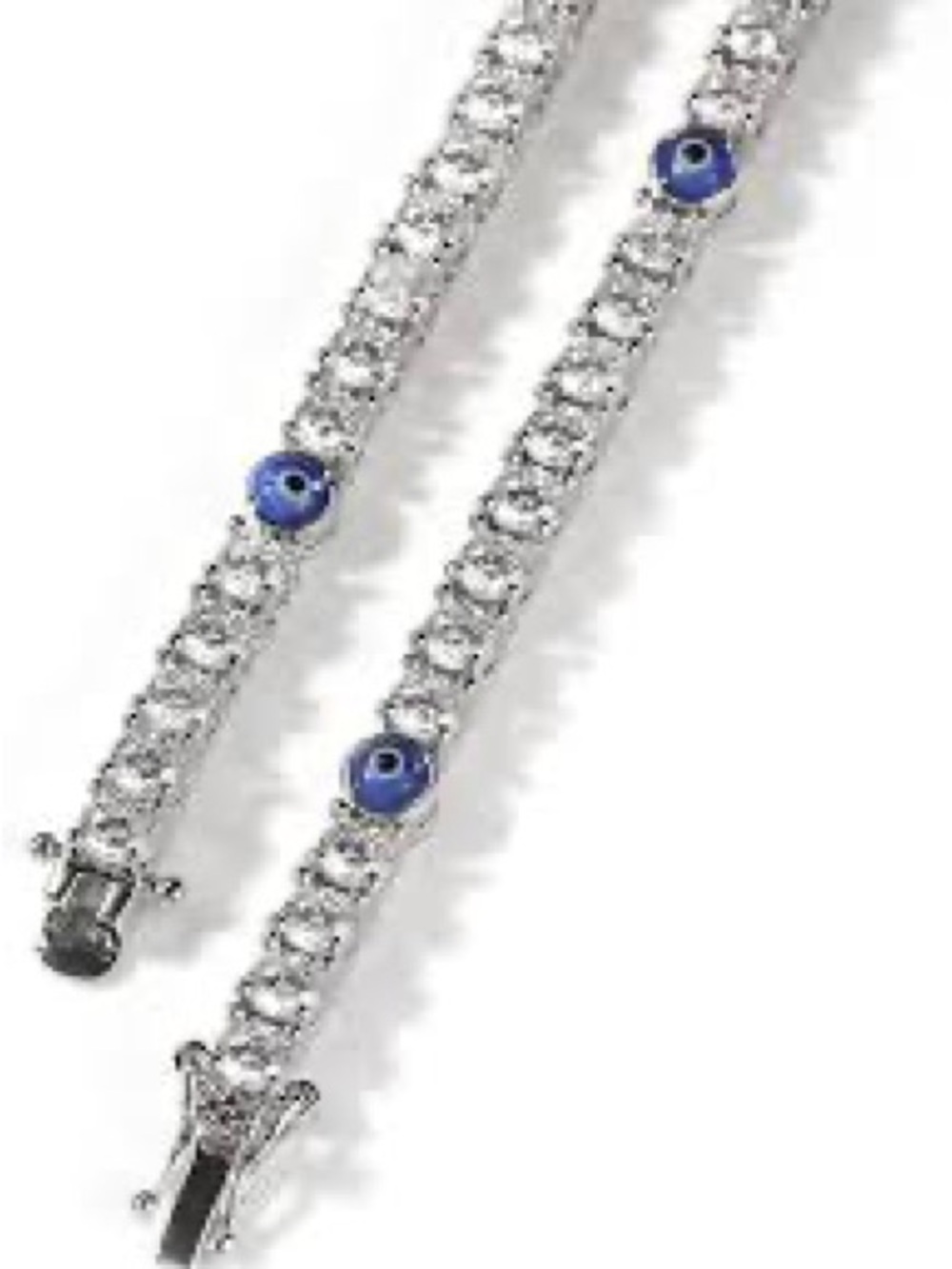 Blue Evil Eye Tennis Bracelet - Women Jewelry